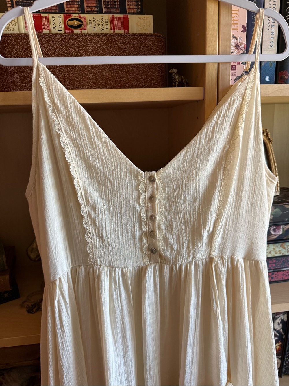 Joyfolie Cream Tiered Ruffled Maxi Dress - Picture 6 of 8